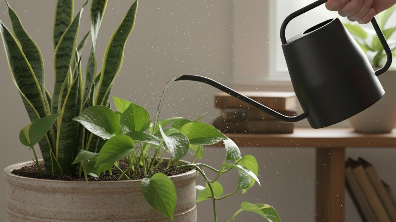 how to water indoor plants effectively